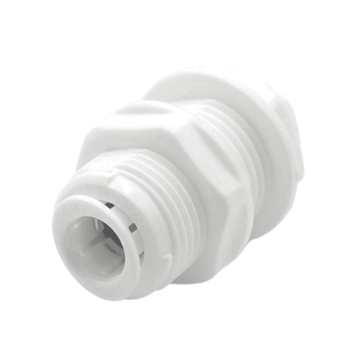 DMfit ABU Acetal Fitting Bulkhead Union 1/4" , 3/8",1/2" Tube OD (10 Pack)