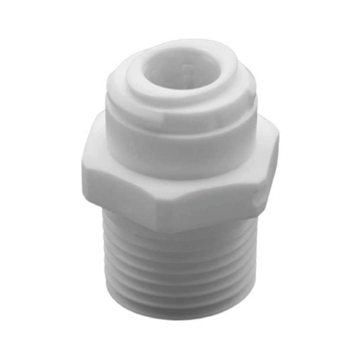 DMfit AMC Acetal Fitting Straight Adaptor Male Connector Push-to-Connect 1/4" , 3/8",1/2" Tube OD-NPTF Thread (10 Pack)