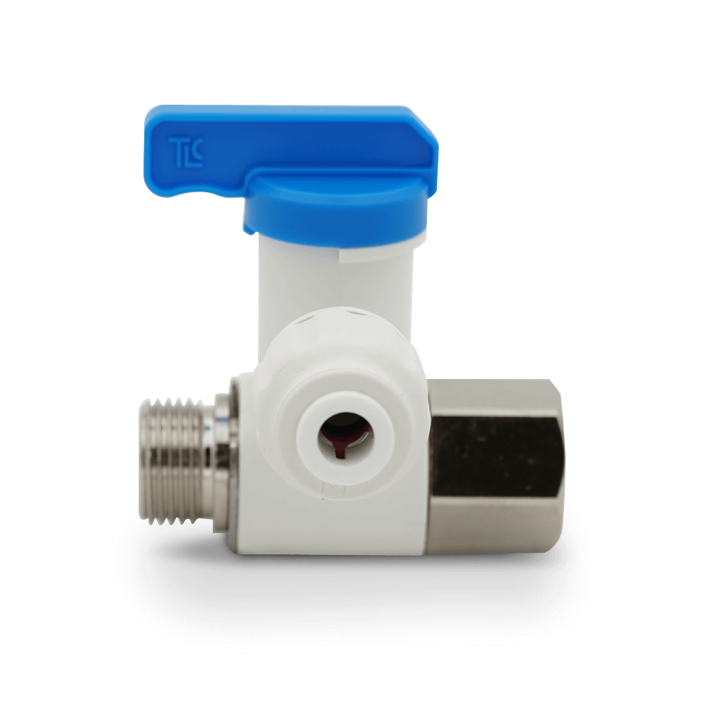DMfit AVA6753BCP Twistloc Angle Stop (Shut-Off) Valve Adapter 1/4" Tube OD 3/8"x3/8" Compression Brass Shaft (10 Pack)