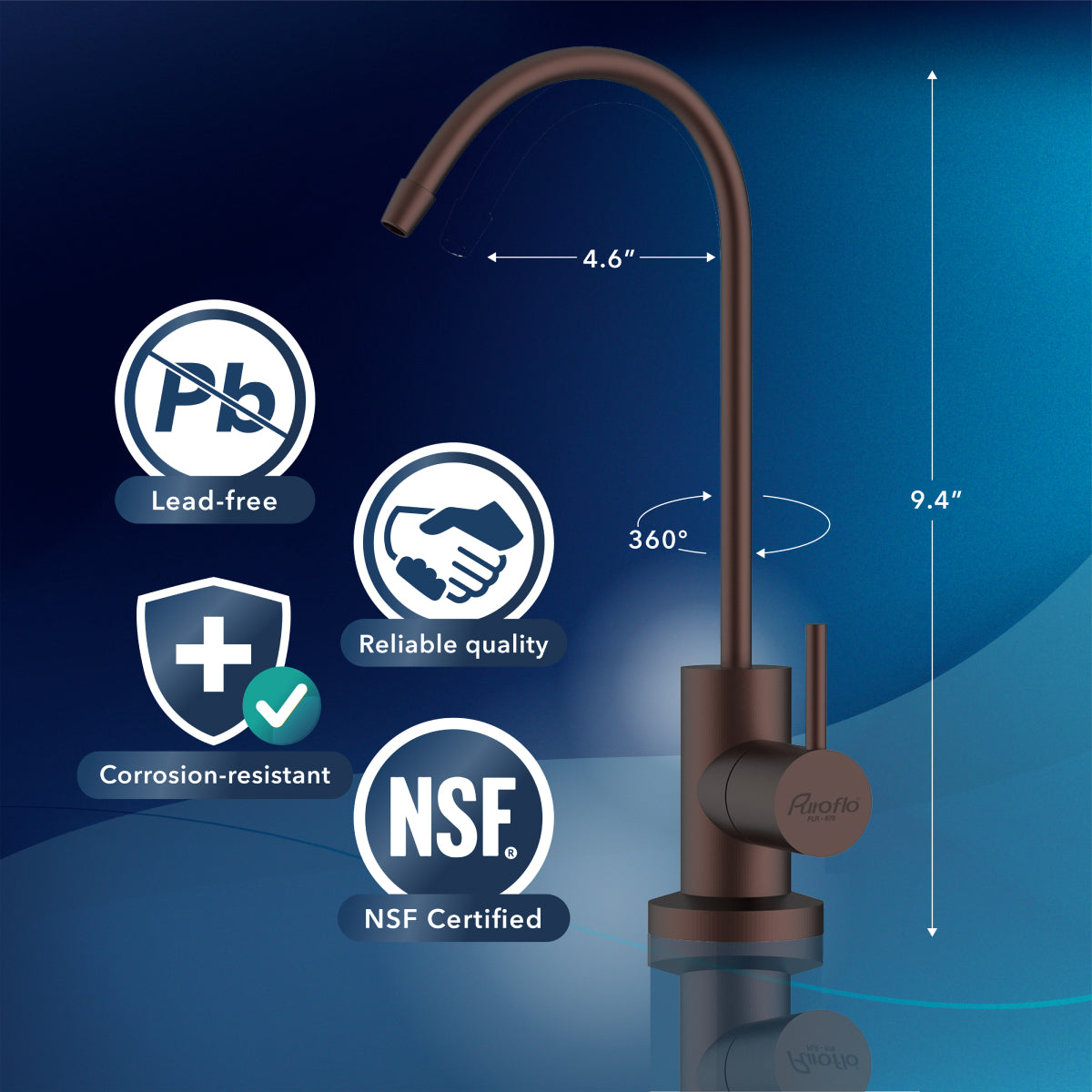 Puroflo Oil Rubbed Bronze RO Faucet FLR-878ORB