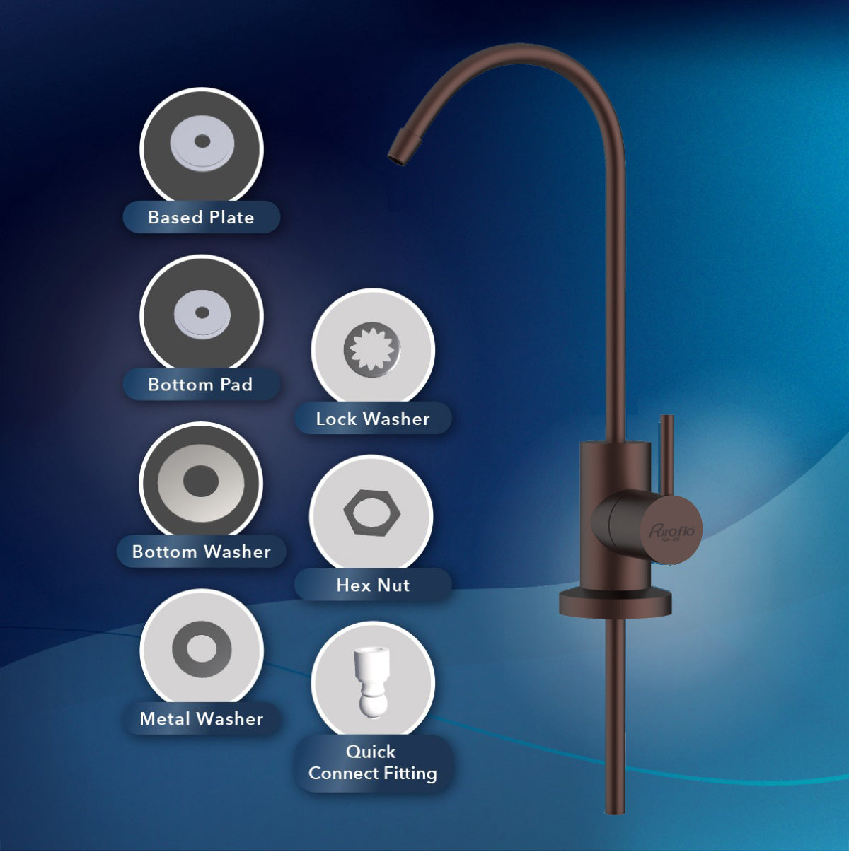 Puroflo Oil Rubbed Bronze RO Faucet FLR-878ORB